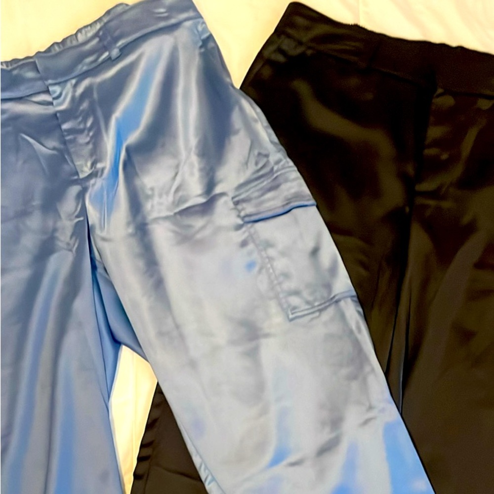 NWT! 2 pairs of Torrid Relaxed Taper Satin Cargo Pant